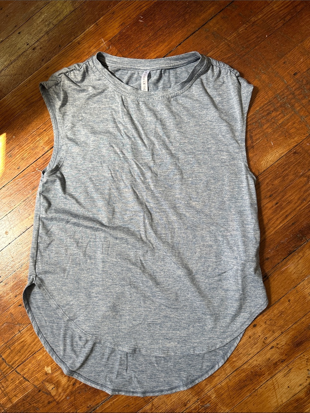 Fabletics Blue/Gray Heather Sleeveless Tank
